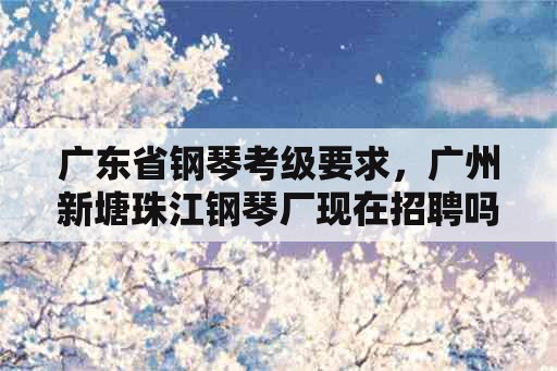 广东省钢琴考级要求，广州新塘珠江钢琴厂现在招聘吗？