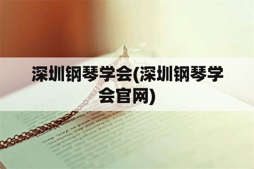 深圳钢琴学会(深圳钢琴学会官网)