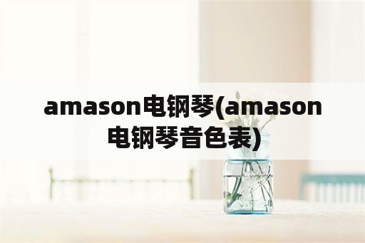amason电钢琴(amason电钢琴音色表)