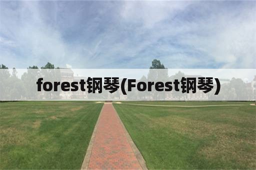 forest钢琴(Forest钢琴)