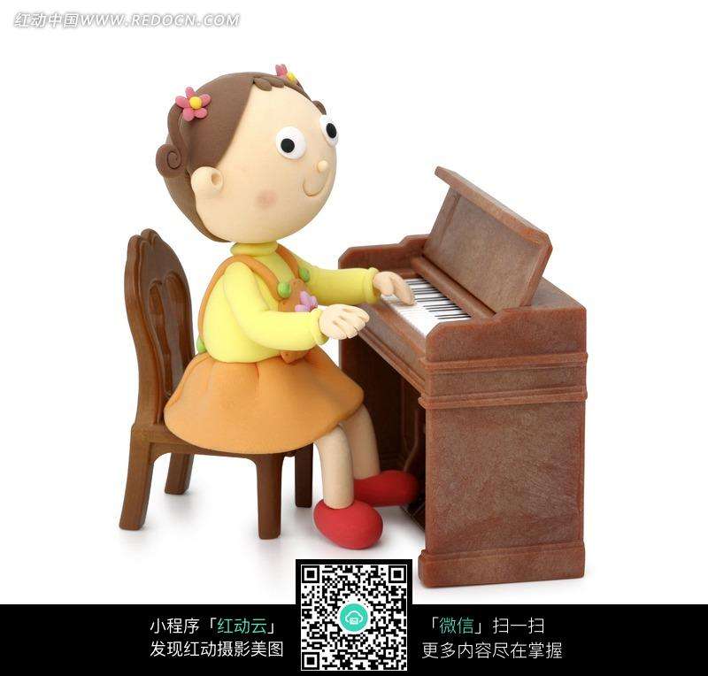弹钢琴小姑娘手绘(弹钢琴小姑娘手绘简单)