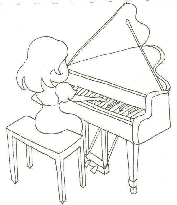 儿童钢琴简笔画图片大全(儿童钢琴简笔画图片 彩色)