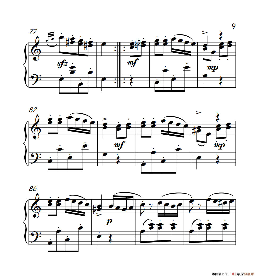 钢琴4级考级曲目回旋曲简谱(钢琴4级考级曲目回旋曲简谱图片)