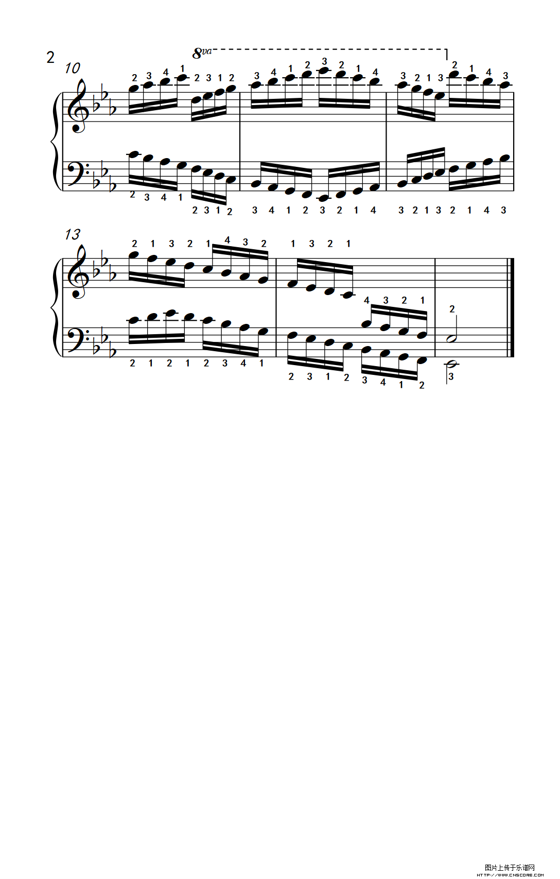钢琴十二大调音阶位置(钢琴12个小调音阶图谱)