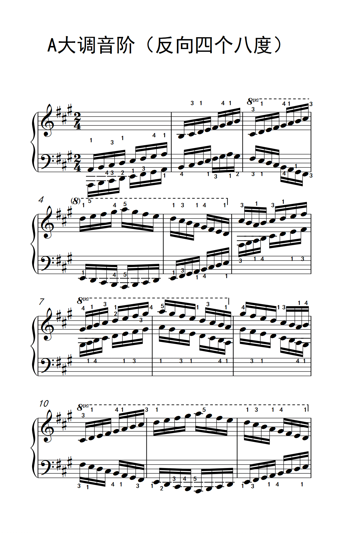 钢琴十二大调音阶位置(钢琴12个小调音阶图谱)