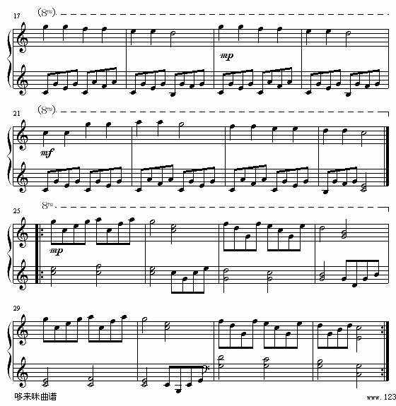 简单的世界名曲钢琴谱(简单的世界名曲钢琴谱五线谱)