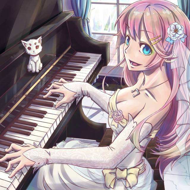 弹钢琴图片动漫女孩(弹钢琴的女孩动漫图片)