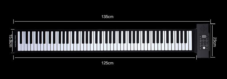 手卷钢琴88键和61键有什么区别(手卷钢琴88键和61键有什么区别呢)