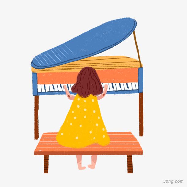 儿童弹钢琴图片大全(儿童弹钢琴图片大全卡通)