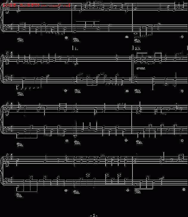 关于初学钢琴曲简单的谱子(1-5l的信息