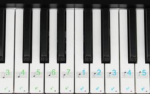 钢琴键盘示意图数字白36键(钢琴键盘示意图36键 数字)