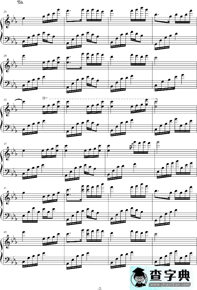 夜的钢琴曲四钢琴谱完整版(夜的钢琴谱4)